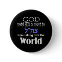 Tzahal God and Beer Dark buttons