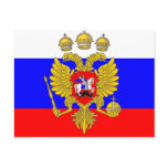 Tzar Of Muscovia, Russia flag Postcard