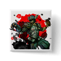 TZR Guy Square Badge buttons by tacklezoneradio TZR Guy Square Badge buttons