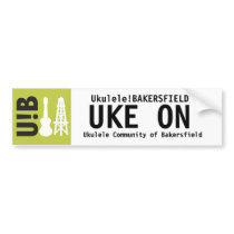 U!B "Uke on" Sticker Bumper Sticker