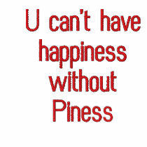 U can't have happiness without Piness embroidered shirts