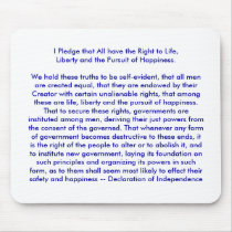 !!! U Create Declaration of Independence Mouse Pads