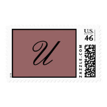 "U" initial stamp