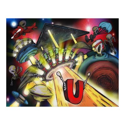 U is for ufo posters by Eric_Blak