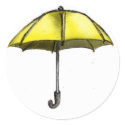 U is for Umbrella stickers