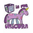 U is for Unicorn Child's T-Shirt