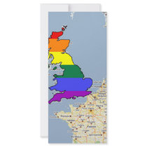 U.K. GLBT Pride Personalized Rack Card
