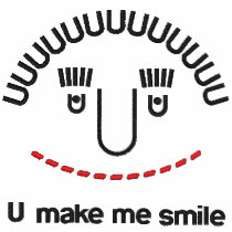 U make me smile embroidered shirts by talisbird U make me smile embroidered shirts