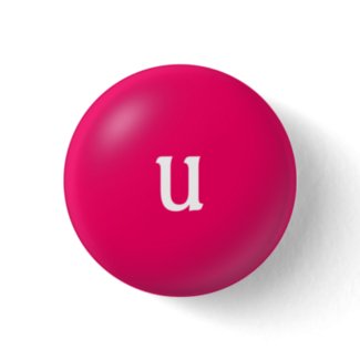 U Monogram Button button