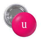 U Monogram Button