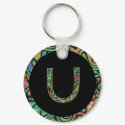 U Monogram keychains by CuteSmallThings U Monogram keychains