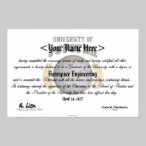 U of Jupiter Diploma posters