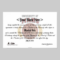 U of Mars Diploma posters