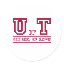 U of T School of Love stickers by fractalthinker U of T School of Love stickers