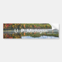 U. P. Michigan Fall Reflections Bumper Stickers