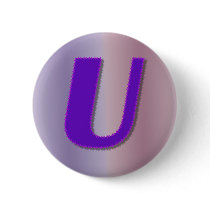 U purple monogram buttons