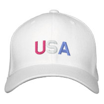 U.S.A. BASEBALL CAP - Customized embroidered hats