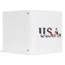 U.S.A. 3 RING BINDERS