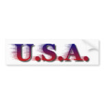 U.S.A. Bumpersticker Bumper Sticker