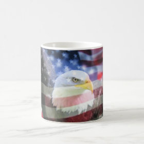 U.S.A. Eagle & Flag Coffee Mugs