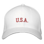U.S.A. embroidered hats