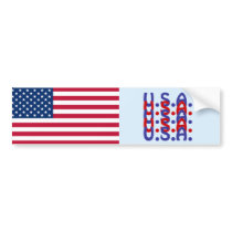 U.S.A. Flag Bumper Sticker