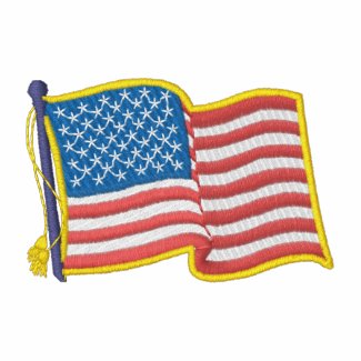 U. S. A. Flag embroideredshirt