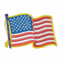 U. S. A. Flag embroidered shirts by ZazzleEmbroidery U. S. A. Flag embroidered shirts