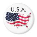 U.S.A. Fridge Magnet by ZaKnight U.S.A. Fridge Magnet