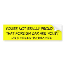 U.S.A. MADE BUMPER STICKER
