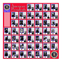 U.S.A. PRESIDENTS RED A/561 posters