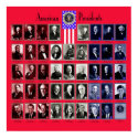 U.S.A. PRESIDENTS RED C/563 posters