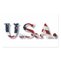 U.S.A. RECTANGLE STICKERS