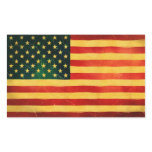 U.S.A. Vintage Style Flag Stickers