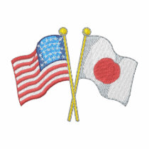 U S and Japan embroidered shirts by ZazzleEmbroidery U S and Japan embroidered shirts