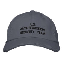 U.S. ANTI-TERRORISM SECURITY TEAM embroidered hats
