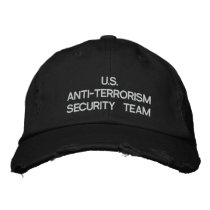 U.S. ANTI-TERRORISM SECURITY TEAM embroidered hats