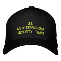 U.S. ANTI-TERRORISM SECURITY TEAM embroidered hats