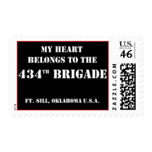 U.S. ARMY - 434th BRIGADE Postage Stamps