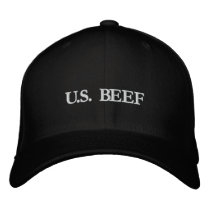U.S. BEEF EMBROIDERED BASEBALL CAPS