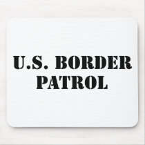 U.S. Border Patrol (text) mousepads