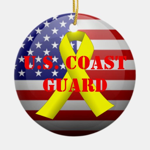 u s coast guard double sided ceramic round christmas u s coast guard double sided ceramic round christmas