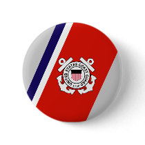 U.S. Coast Guard Racing Stripe - Button by carlj56 U.S. Coast Guard Racing Stripe - Button