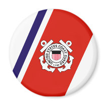 U.S. Coast Guard Racing Stripe - Magnet