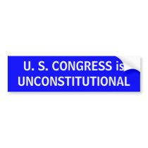 U. S. CONGRESS BUMPER STICKERS