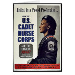 U.S. Cuerpo de enfermera del cadete Felicitación