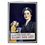 U.S. Cuerpo de enfermera del cadete Tarjetón