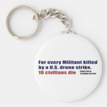 U.S. Drone Strike Militant Civilian Kill Ratio Keychain