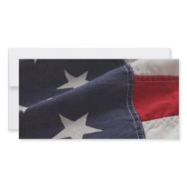 U.S. flag close up photo card