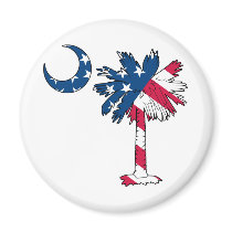 U.S. Flag Palmetto magnets